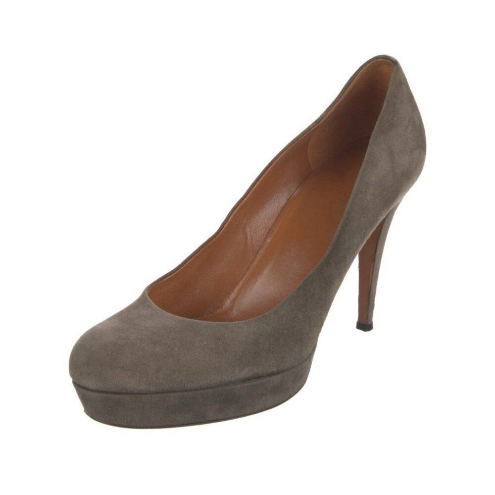 Gucci Authentic Solid Gray Genuine Suede Leather … - image 2